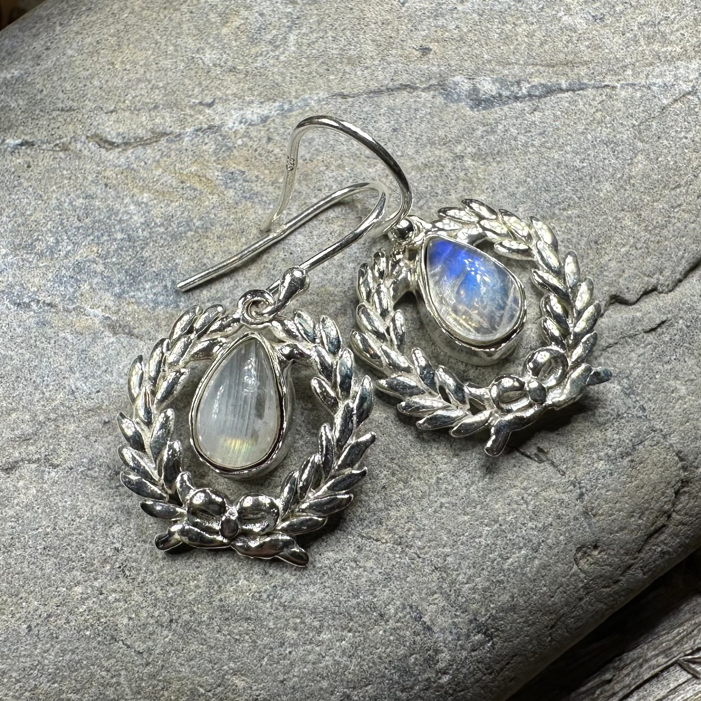 Celtic Victory Wreath Earrings — view 3