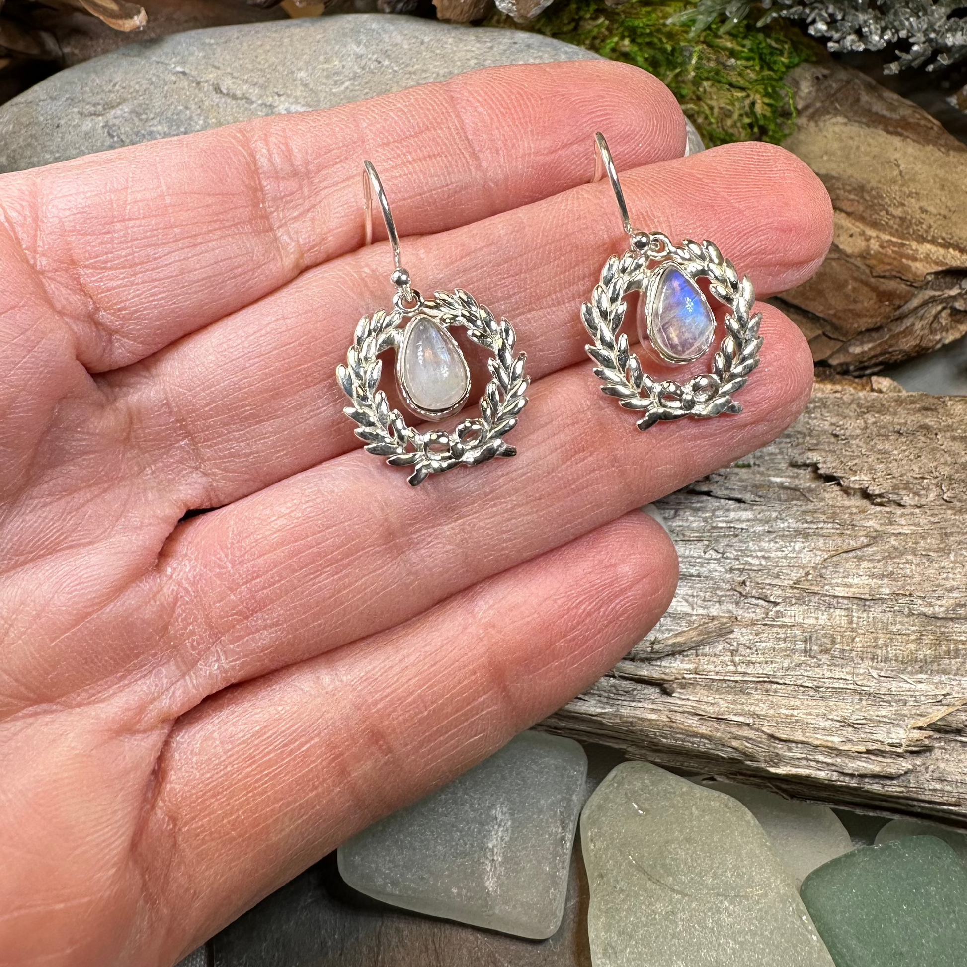 Celtic Victory Wreath Earrings — view 4
