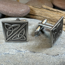 Load image into Gallery viewer, Trinity Knot Cuff Links
