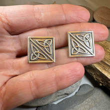Load image into Gallery viewer, Trinity Knot Cuff Links
