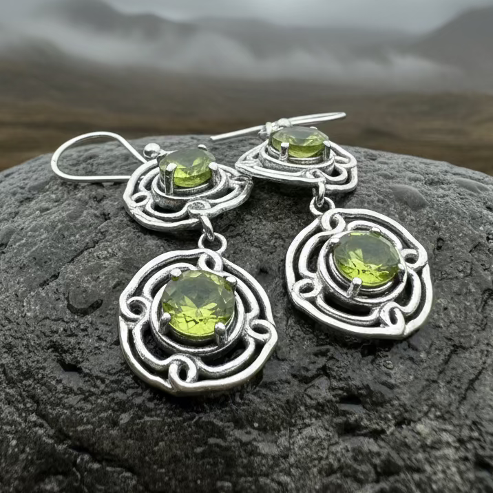 Sienna Celtic Knot Earrings in sterling silver