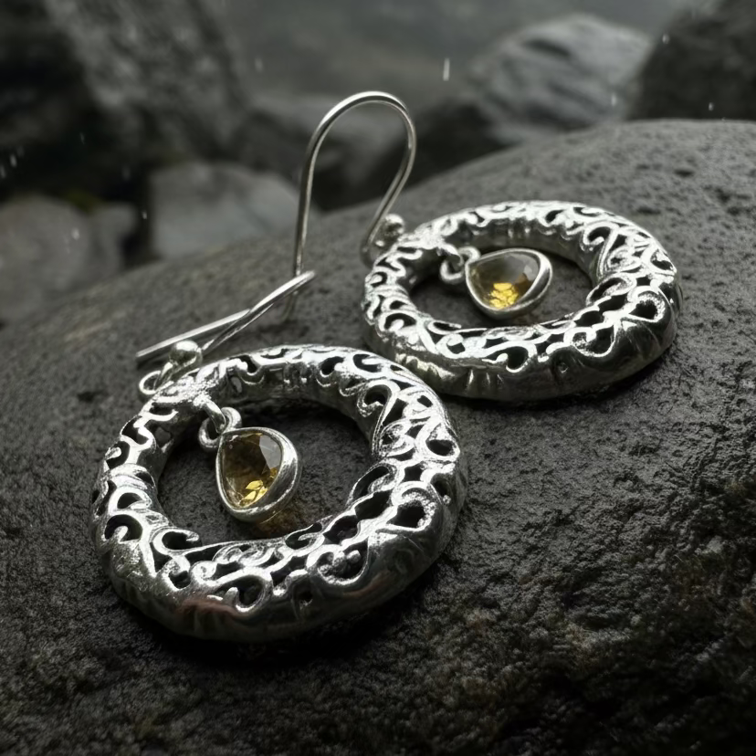 Celtic Spring Celtic Knot Earrings in sterling silver