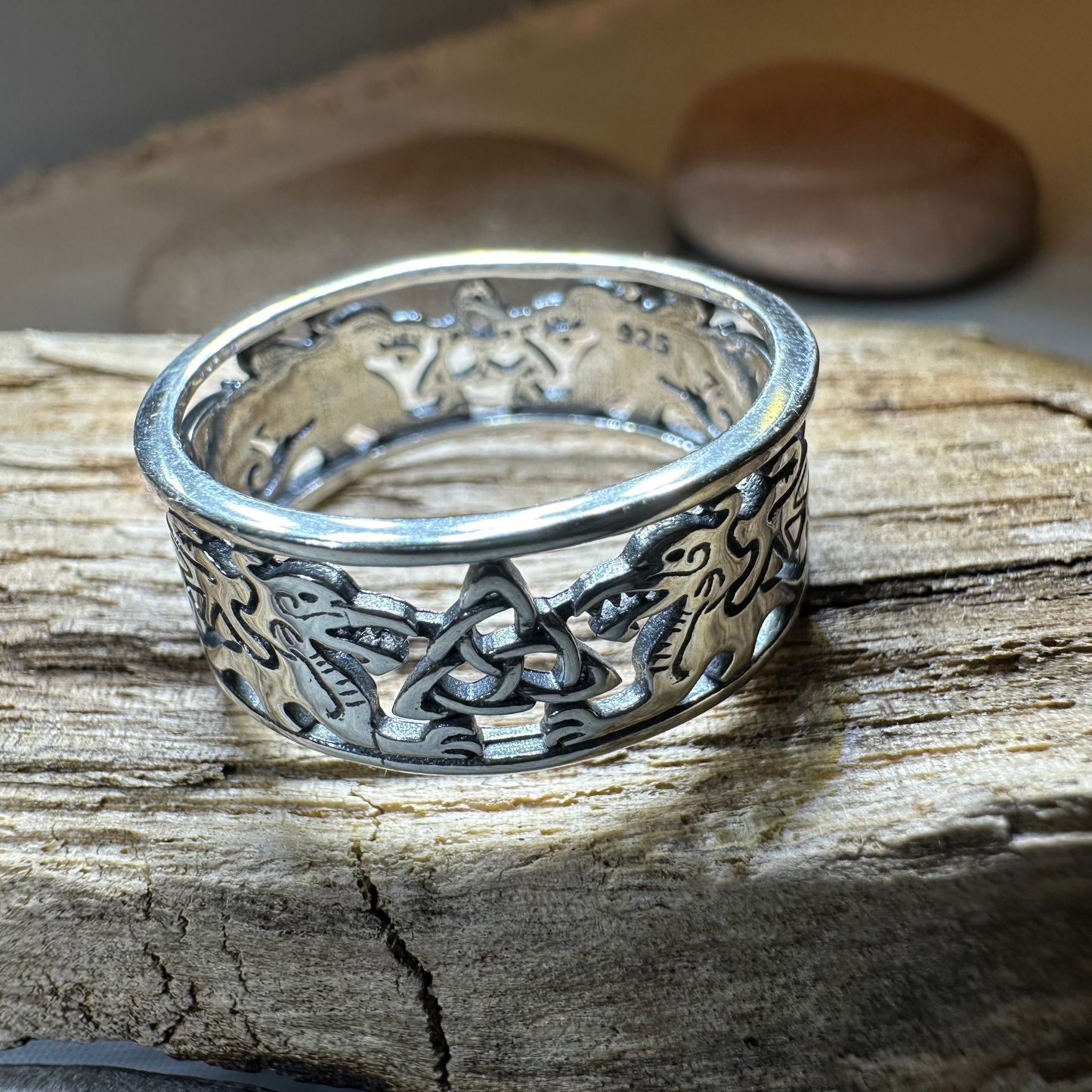 Welsh Dragon Band Ring