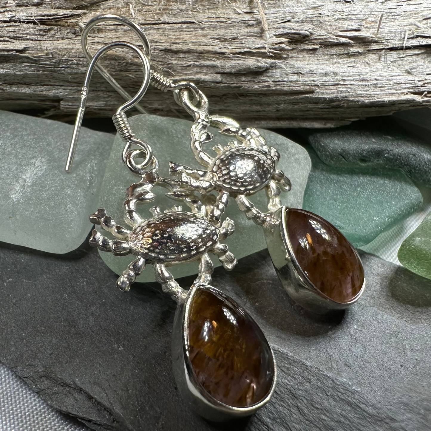 Seychelles Crab Earrings — view 2
