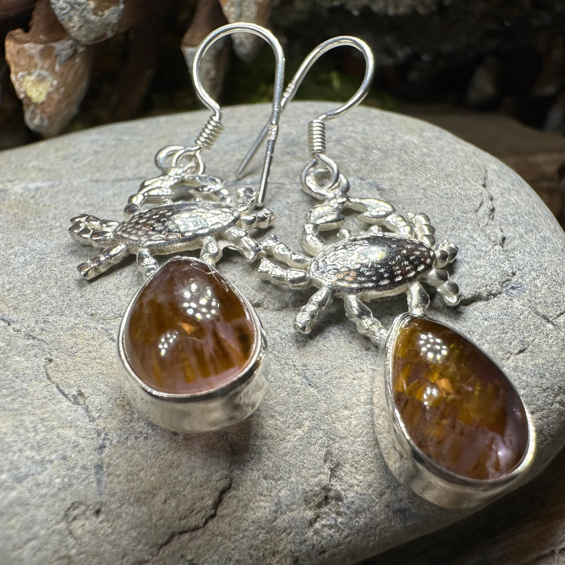Seychelles Crab Earrings — view 4
