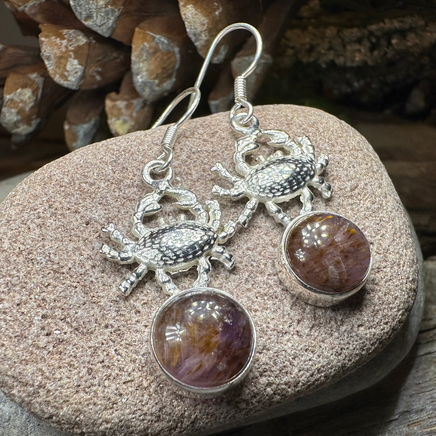 Seychelles Crab Earrings — view 6