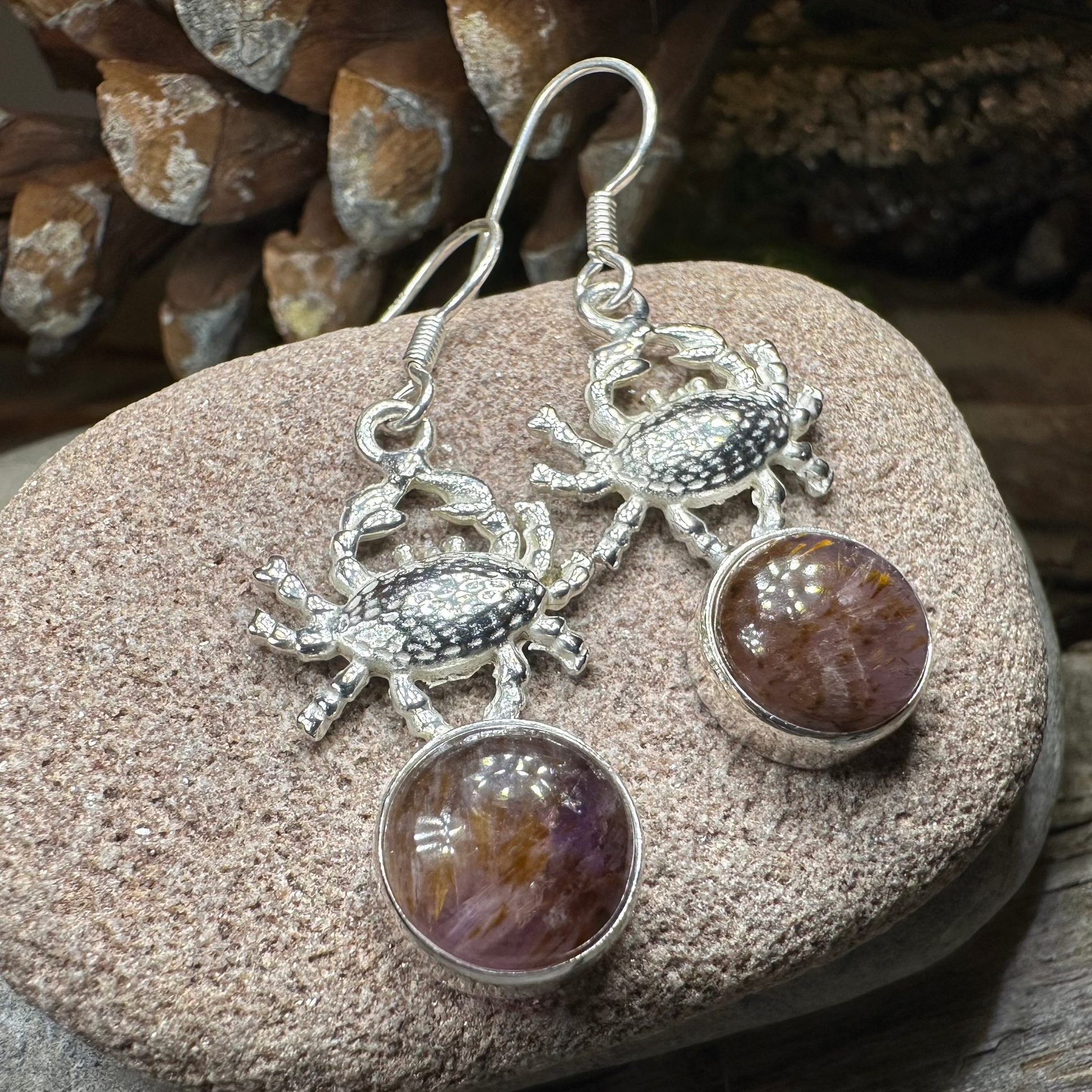 Seychelles Crab Earrings — view 6
