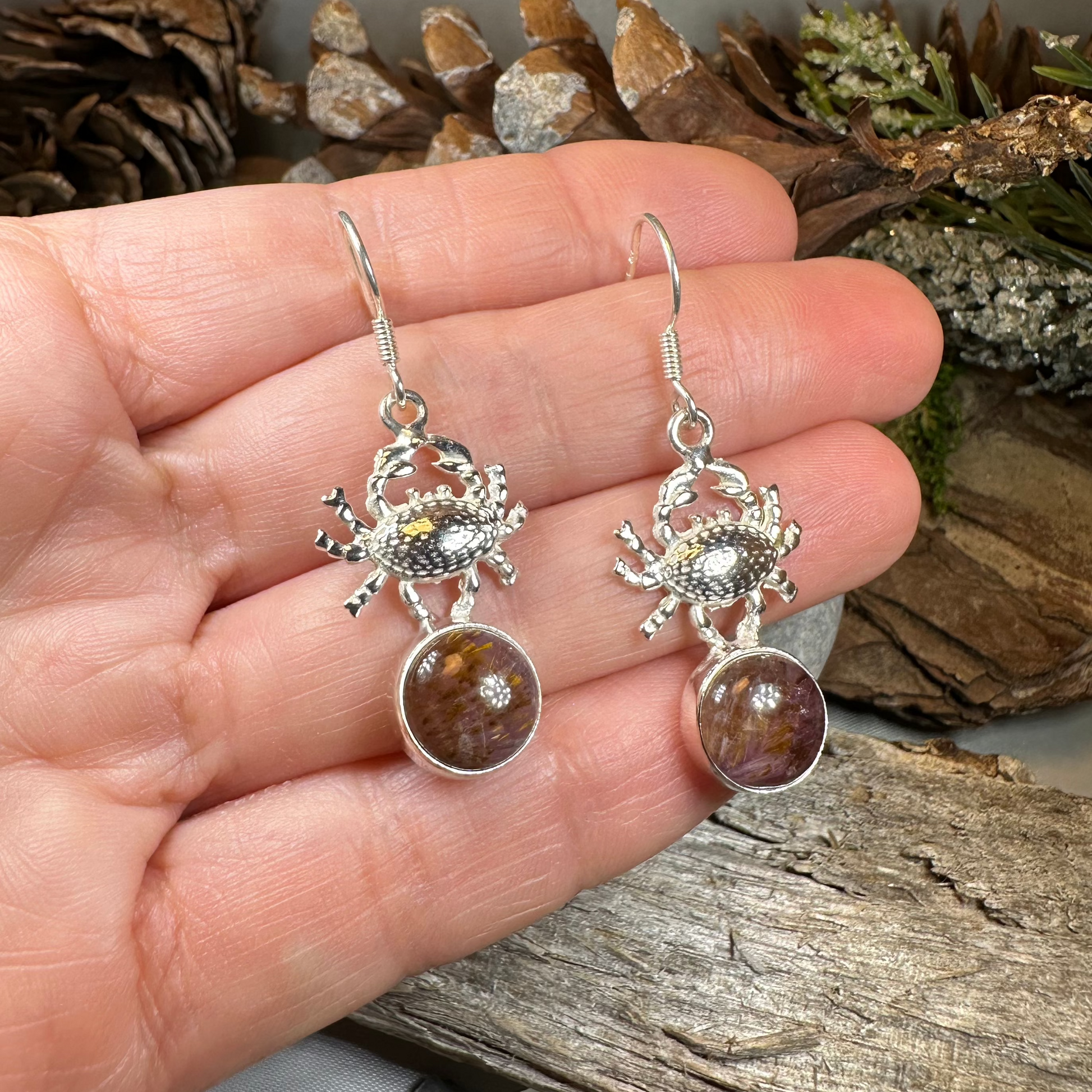Seychelles Crab Earrings — view 5