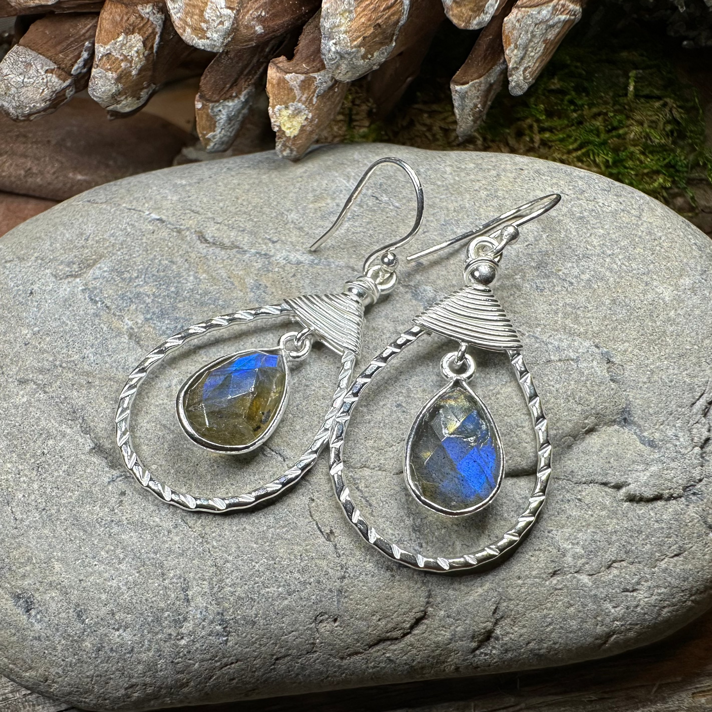 Delyth Celtic Earrings — view 5