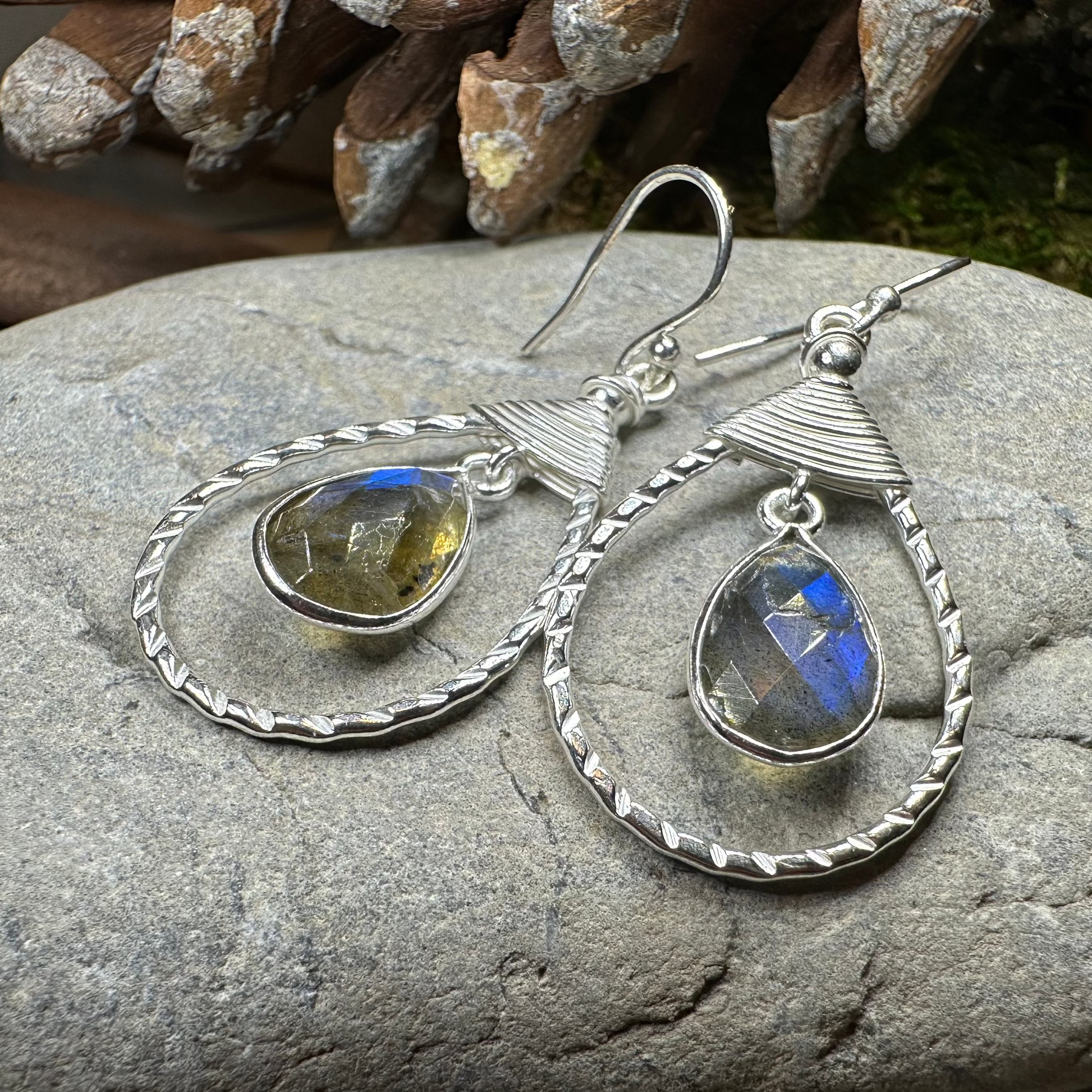 Delyth Celtic Earrings — view 3