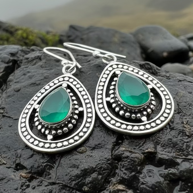 Arela Celtic Goddess Earrings in sterling silver