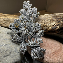 Load image into Gallery viewer, Marcasite Sweet Blossom Brooch
