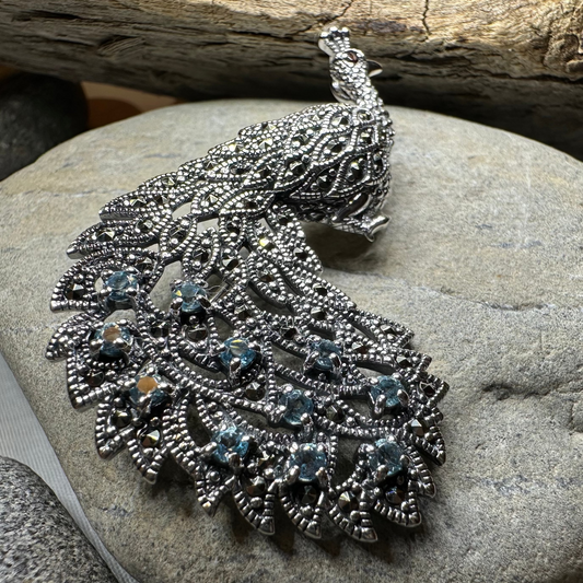 Bellevue Peacock Brooch & Pendant — view 3