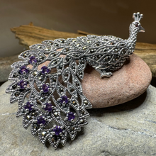 Load image into Gallery viewer, Bellevue Peacock Brooch &amp; Pendant
