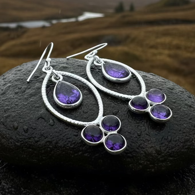 Brygid Celtic Goddess Earrings in sterling silver