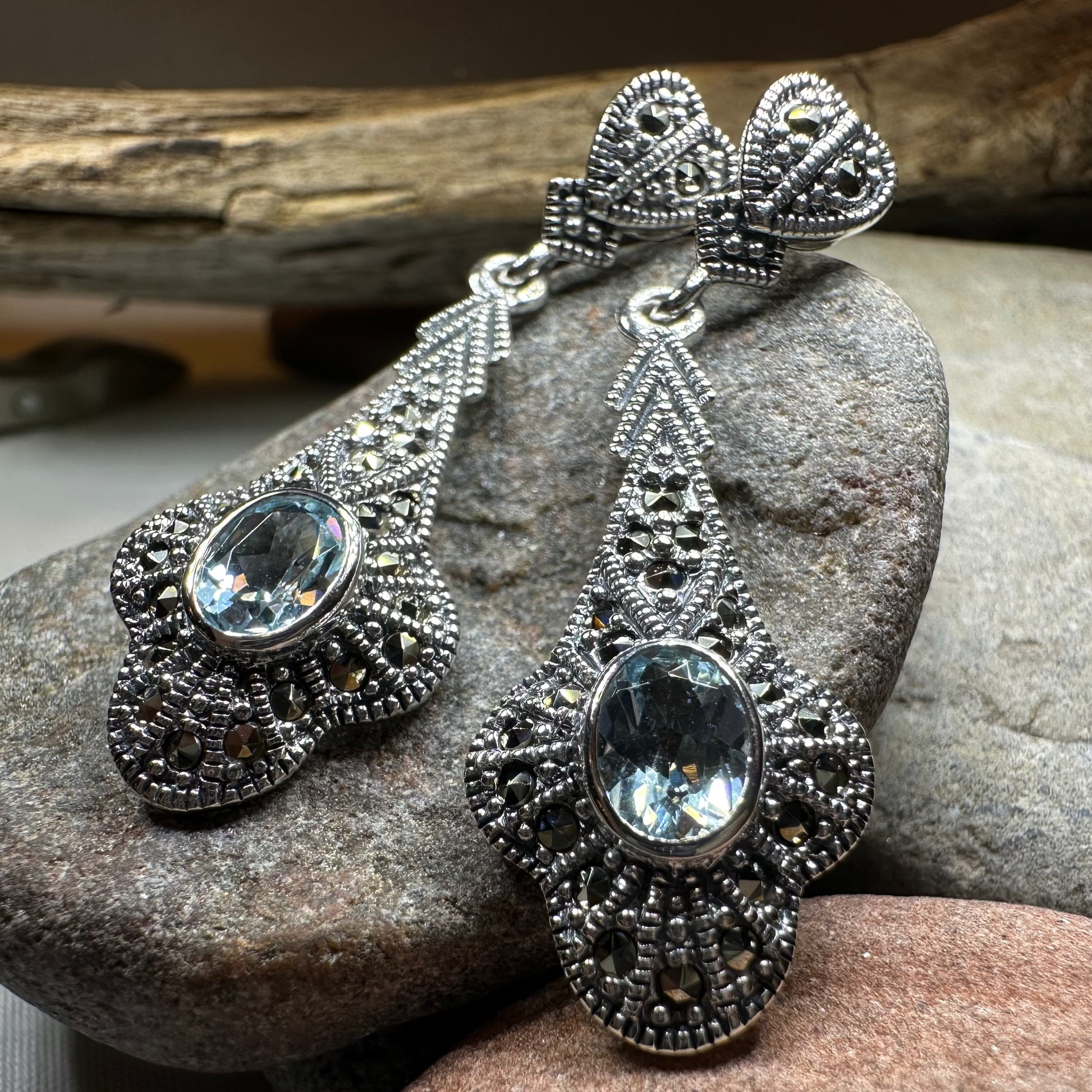 Alwena Marcasite Earrings — view 7