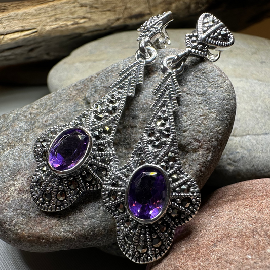 Alwena Marcasite Earrings — view 5