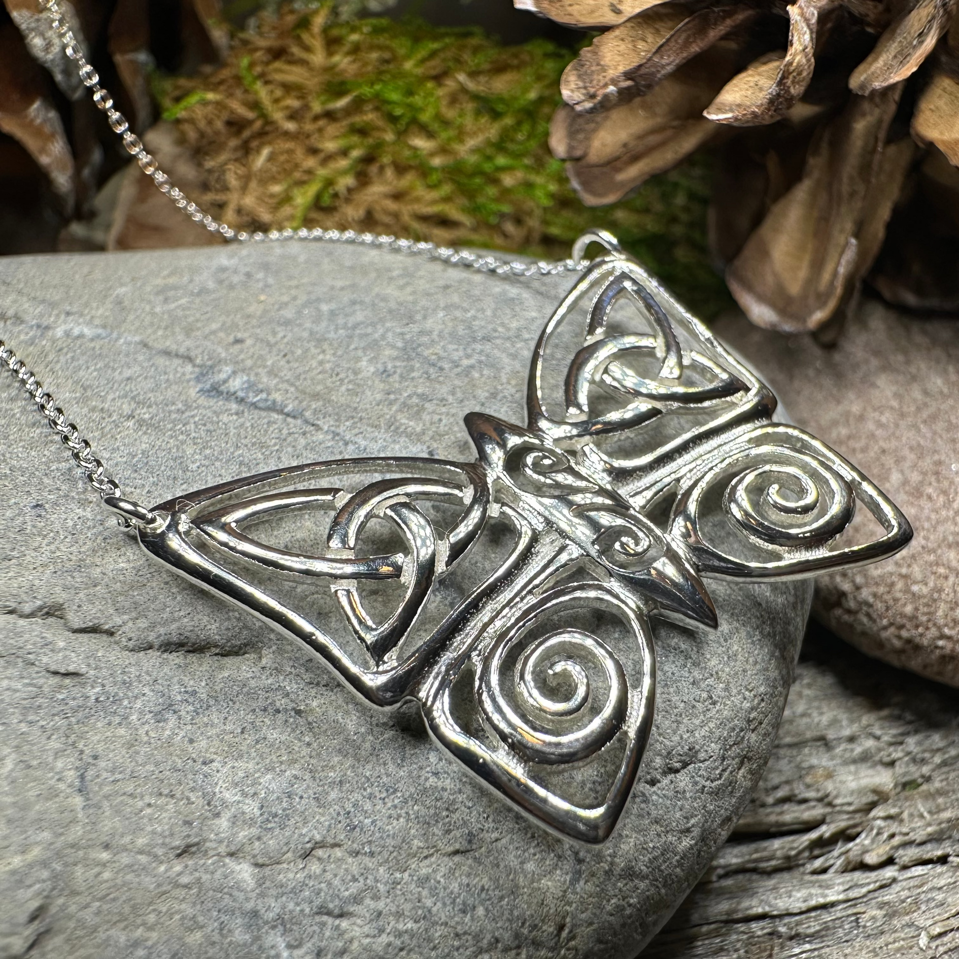 Sireena Butterfly Necklace - Made in Ireland — view 3