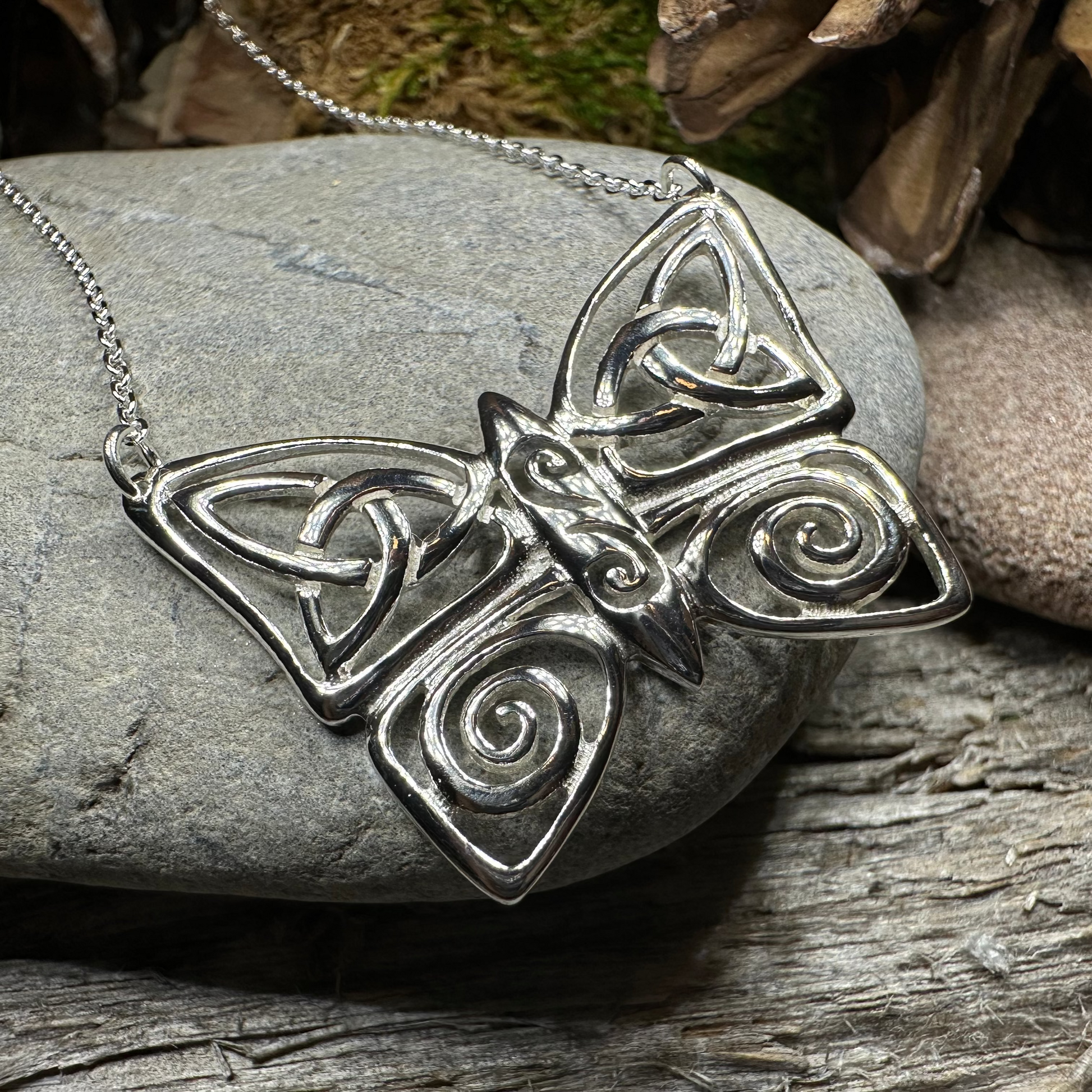 Sireena Butterfly Necklace - Made in Ireland — view 6