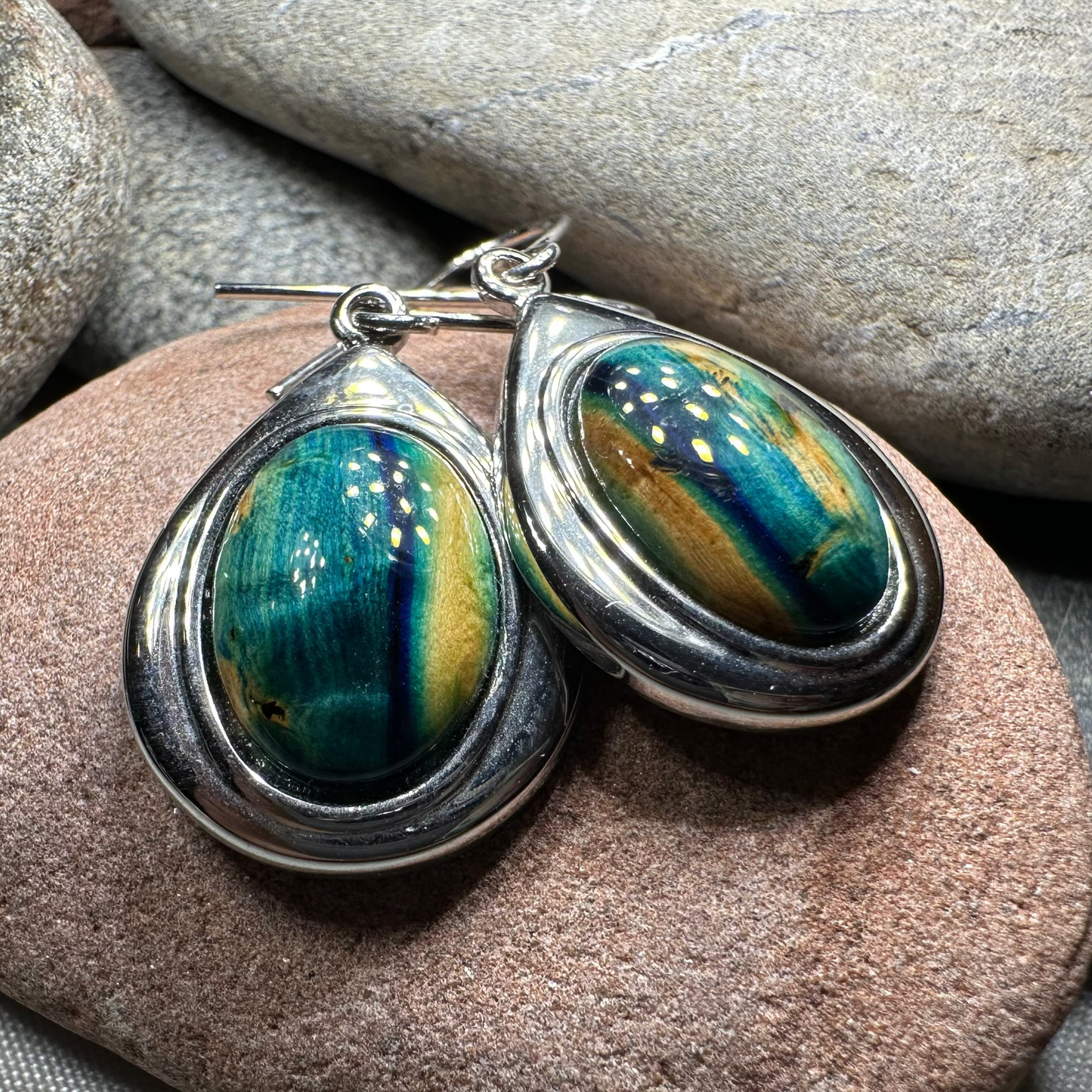 Heathergems Teardrop Earrings - Handmade in Scotland — view 5