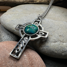Load image into Gallery viewer, Heathergems Celtic Cross Necklace
