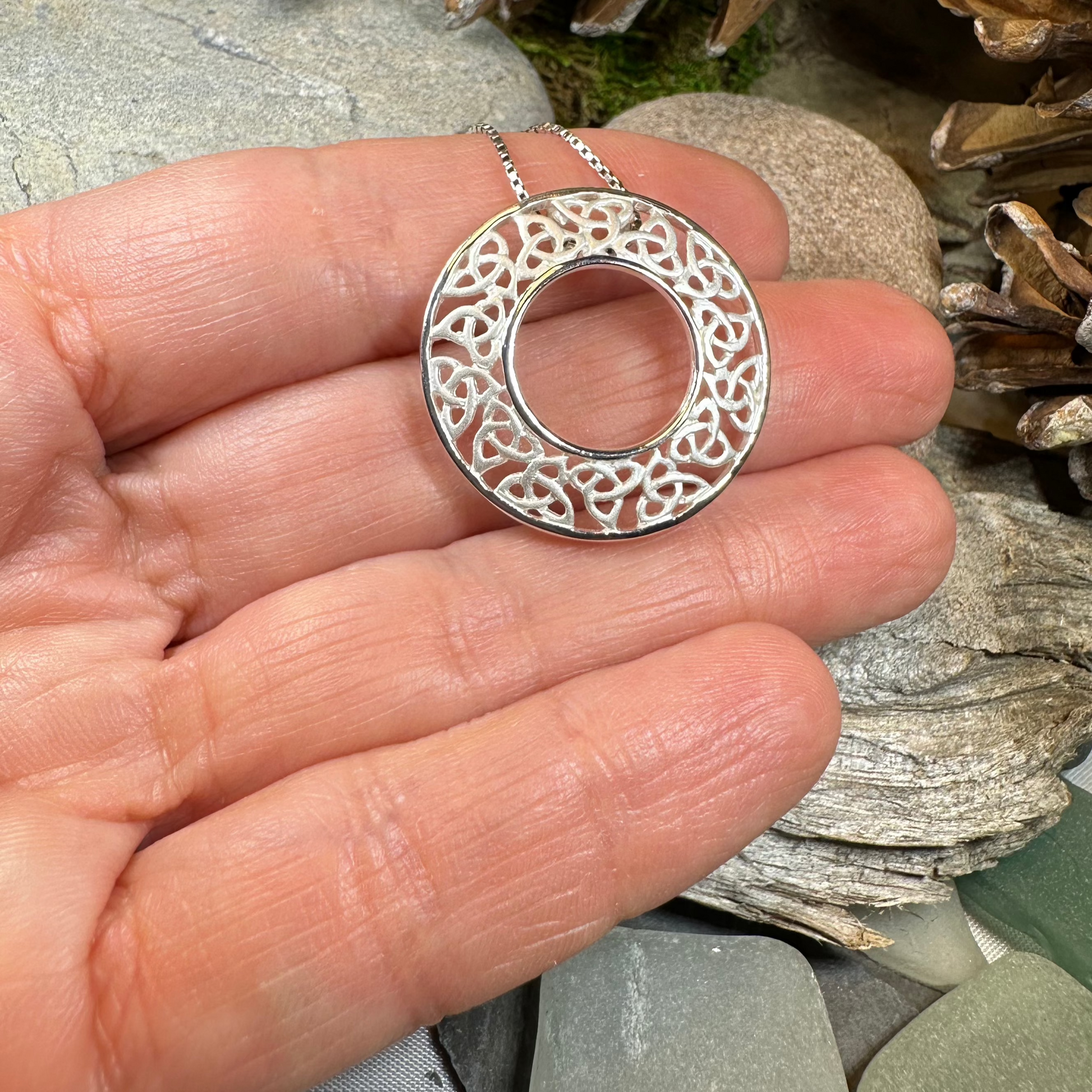 Forever Celtic Knot Necklace - Made in Ireland — view 6