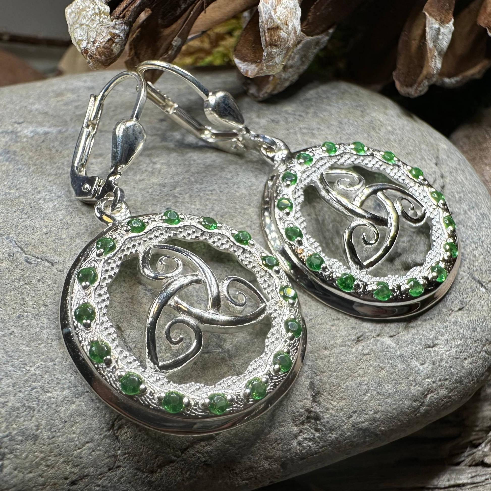 Makailyn Trinity Knot Leverback Earrings - Made in Ireland — view 5