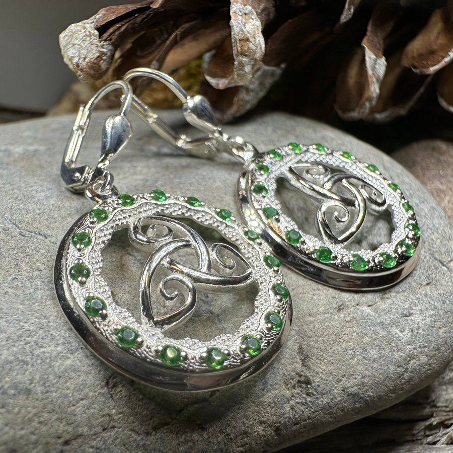 Makailyn Trinity Knot Leverback Earrings - Made in Ireland