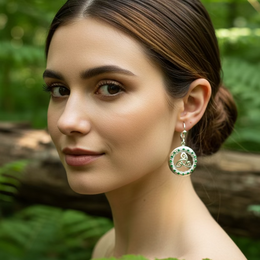 Makailyn Trinity Knot Leverback Earrings - Made in Ireland
