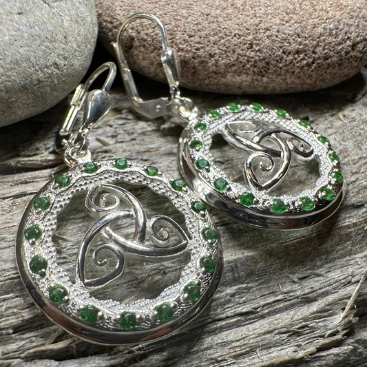 Makailyn Trinity Knot Leverback Earrings - Made in Ireland