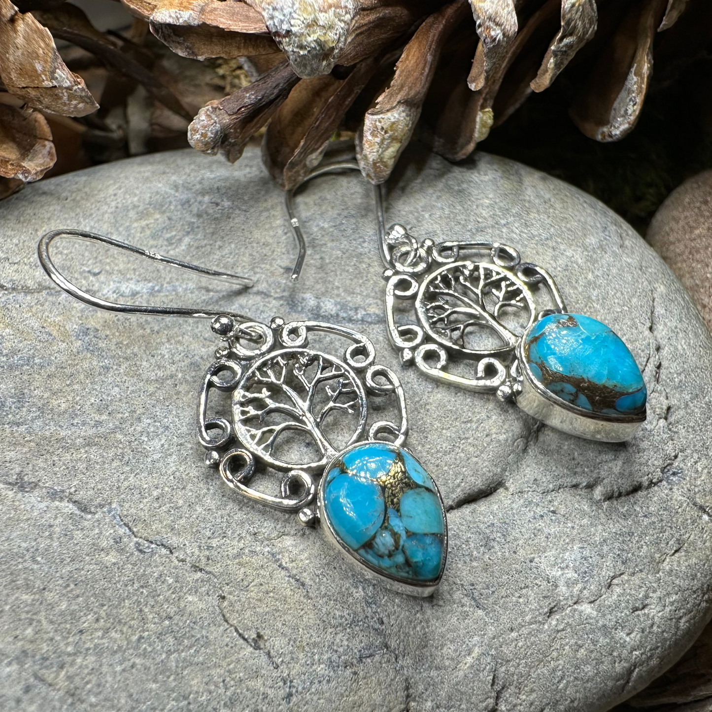 Ancient Tree of Life Earrings — view 7