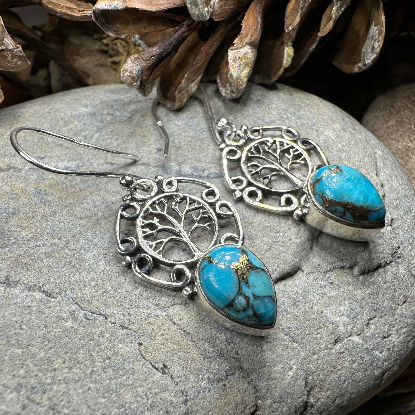 Ancient Tree of Life Earrings — view 5