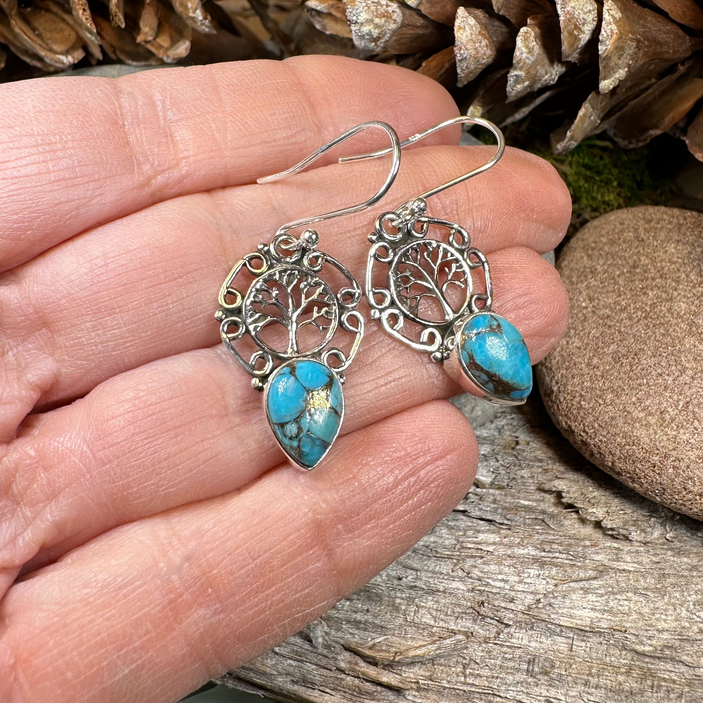 Ancient Tree of Life Earrings — view 4