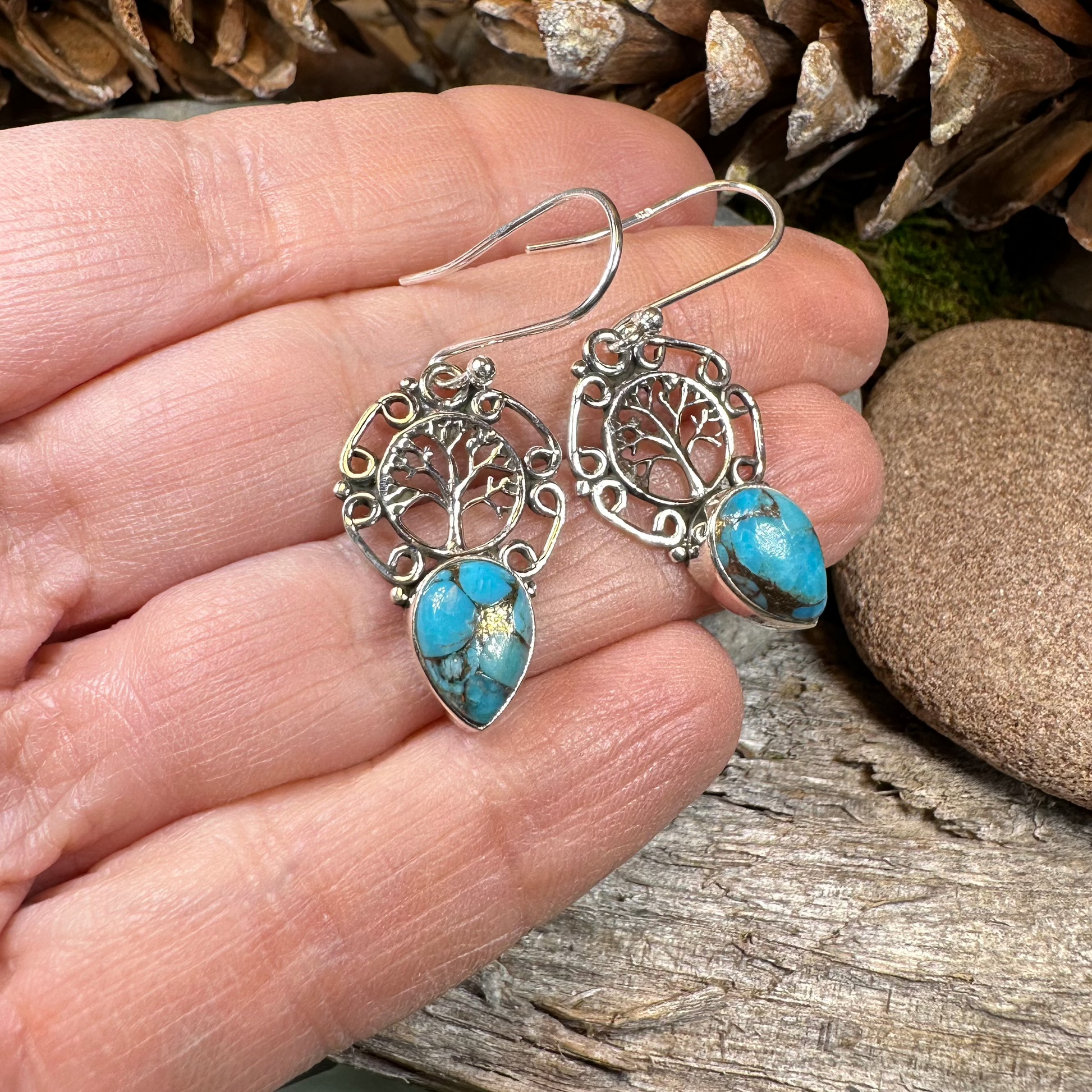 Ancient Tree of Life Earrings — view 4