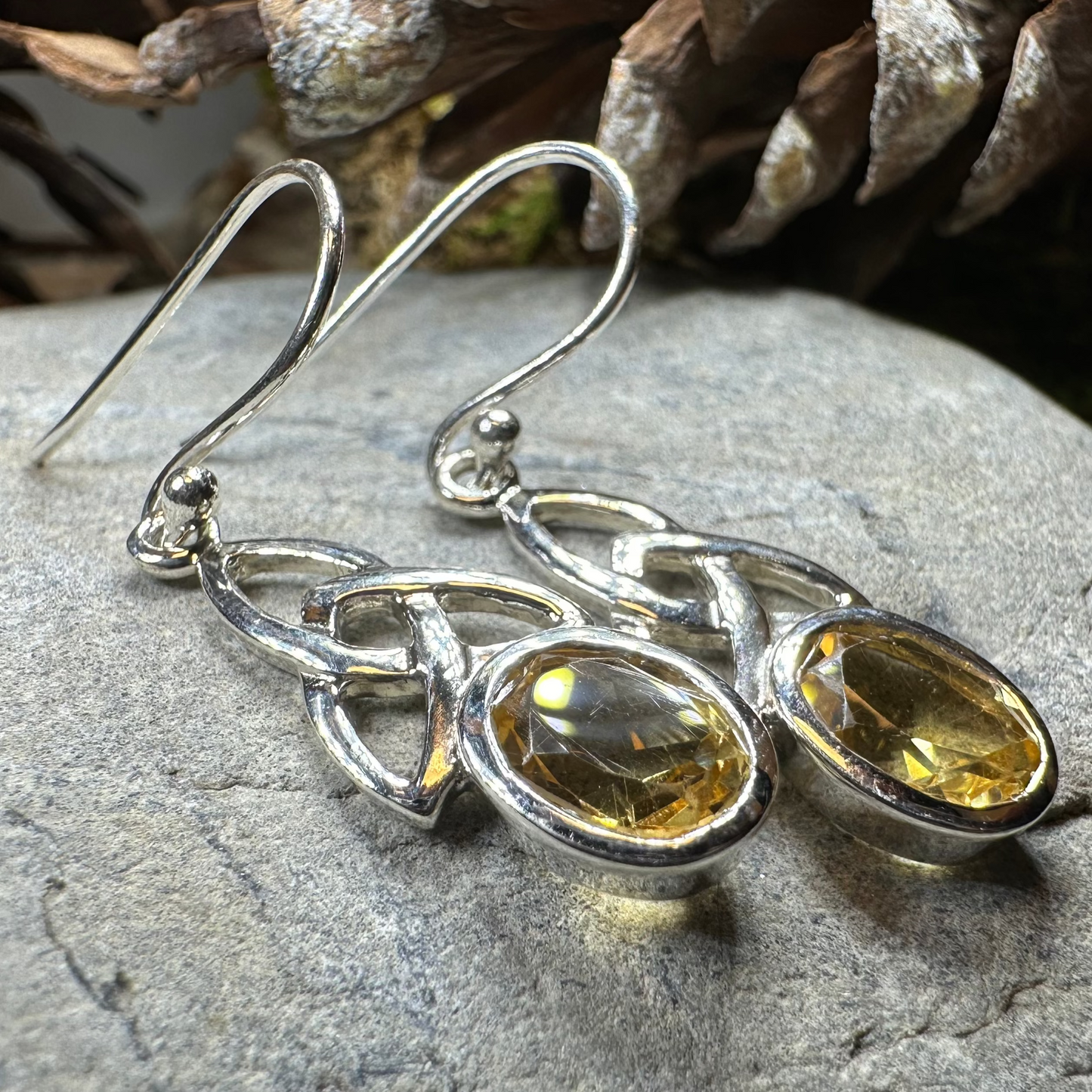 Hellena Trinity Knot Earrings — view 3