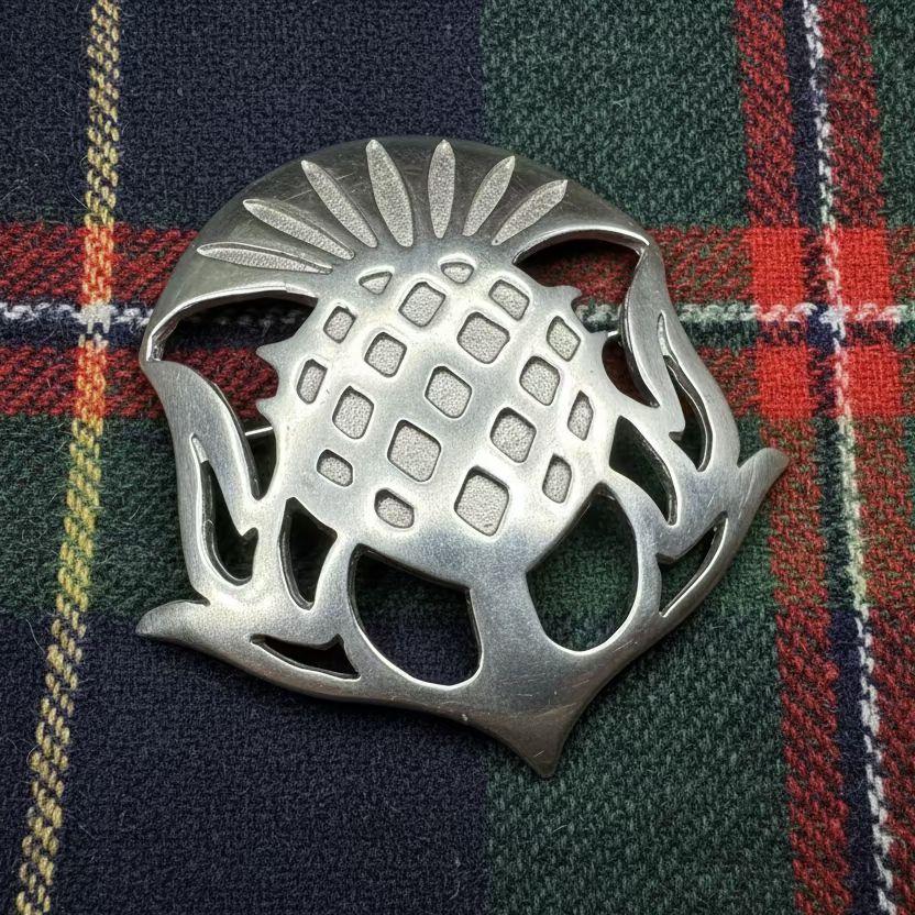 Mael Scottish Thistle Brooch - Handmade in Scotland