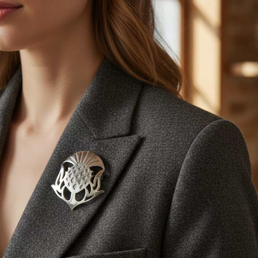 Mael Scottish Thistle Brooch - Handmade in Scotland