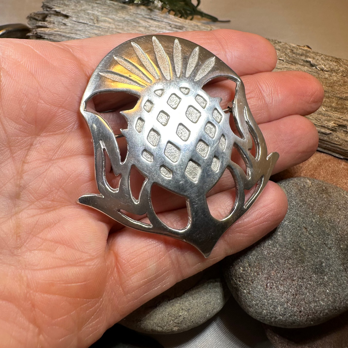 Mael Scottish Thistle Brooch - Handmade in Scotland