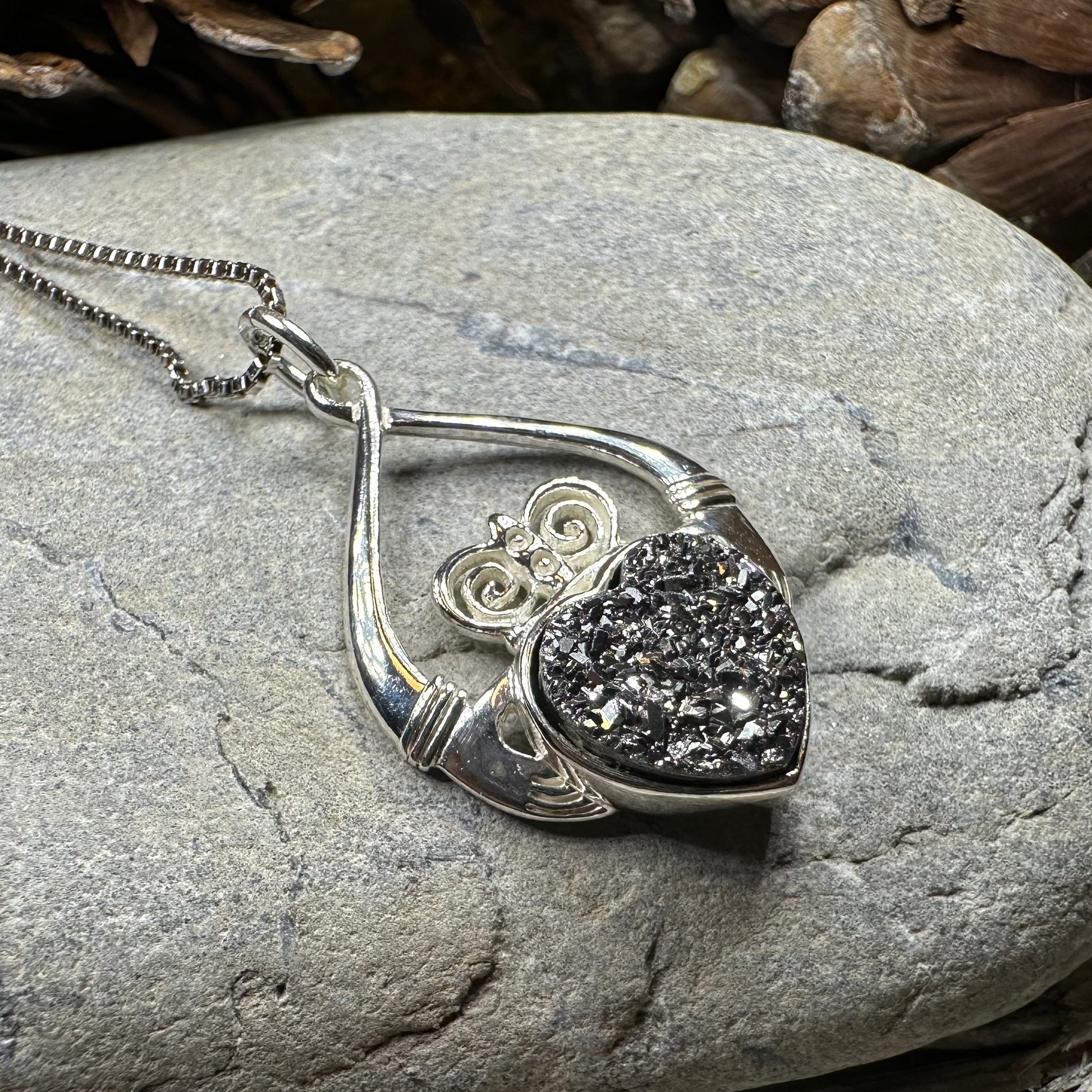 Juliet Irish Claddagh Necklace - Handmade in Ireland — view 10