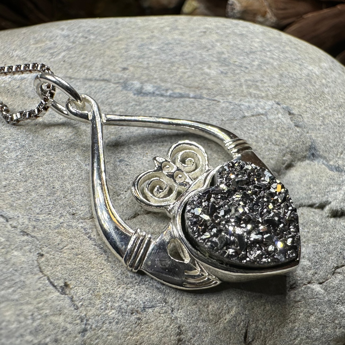 Juliet Irish Claddagh Necklace - Handmade in Ireland — view 7