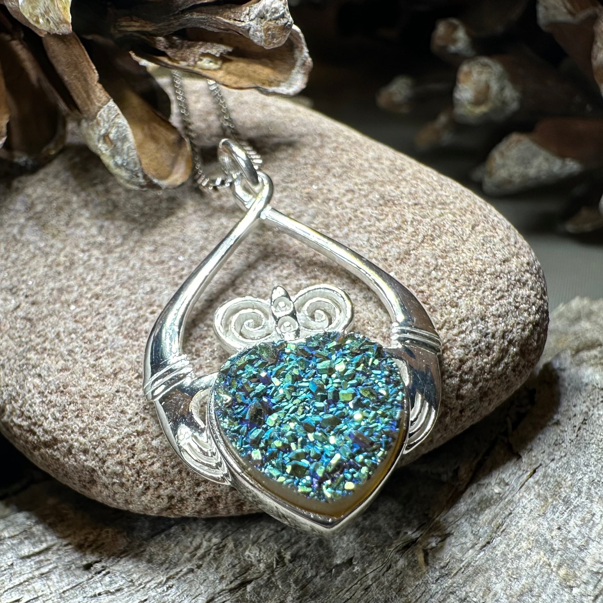 Juliet Irish Claddagh Necklace - Handmade in Ireland — view 8