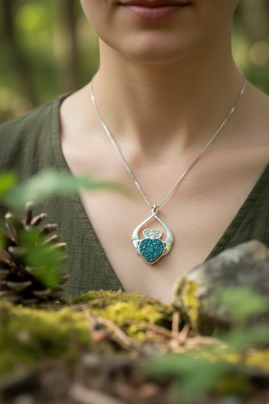 Juliet Irish Claddagh Necklace - Handmade in Ireland