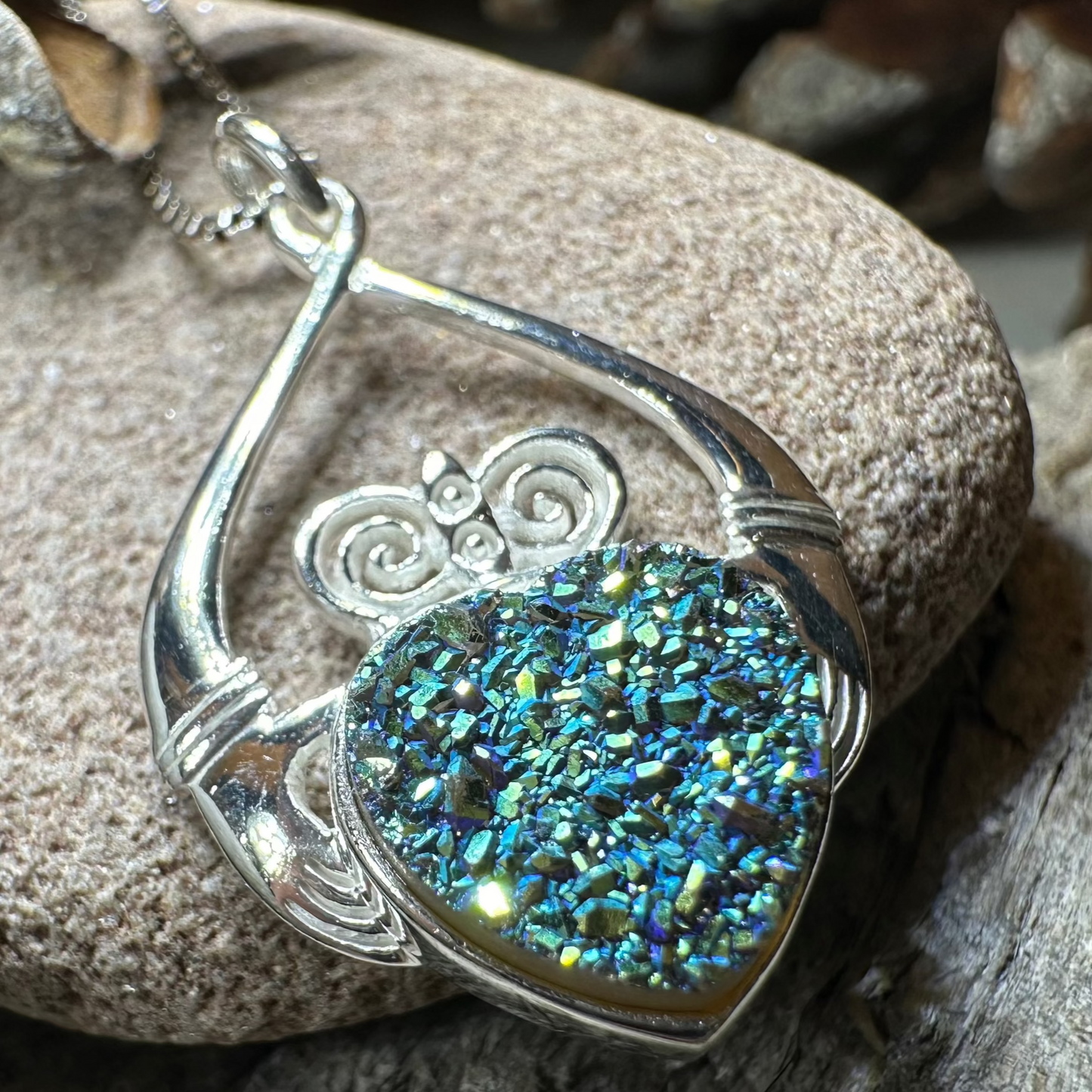 Juliet Irish Claddagh Necklace - Handmade in Ireland — view 3
