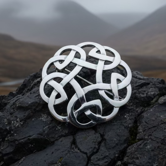 Argyle Celtic Knot Brooch - Handmade in Scotland