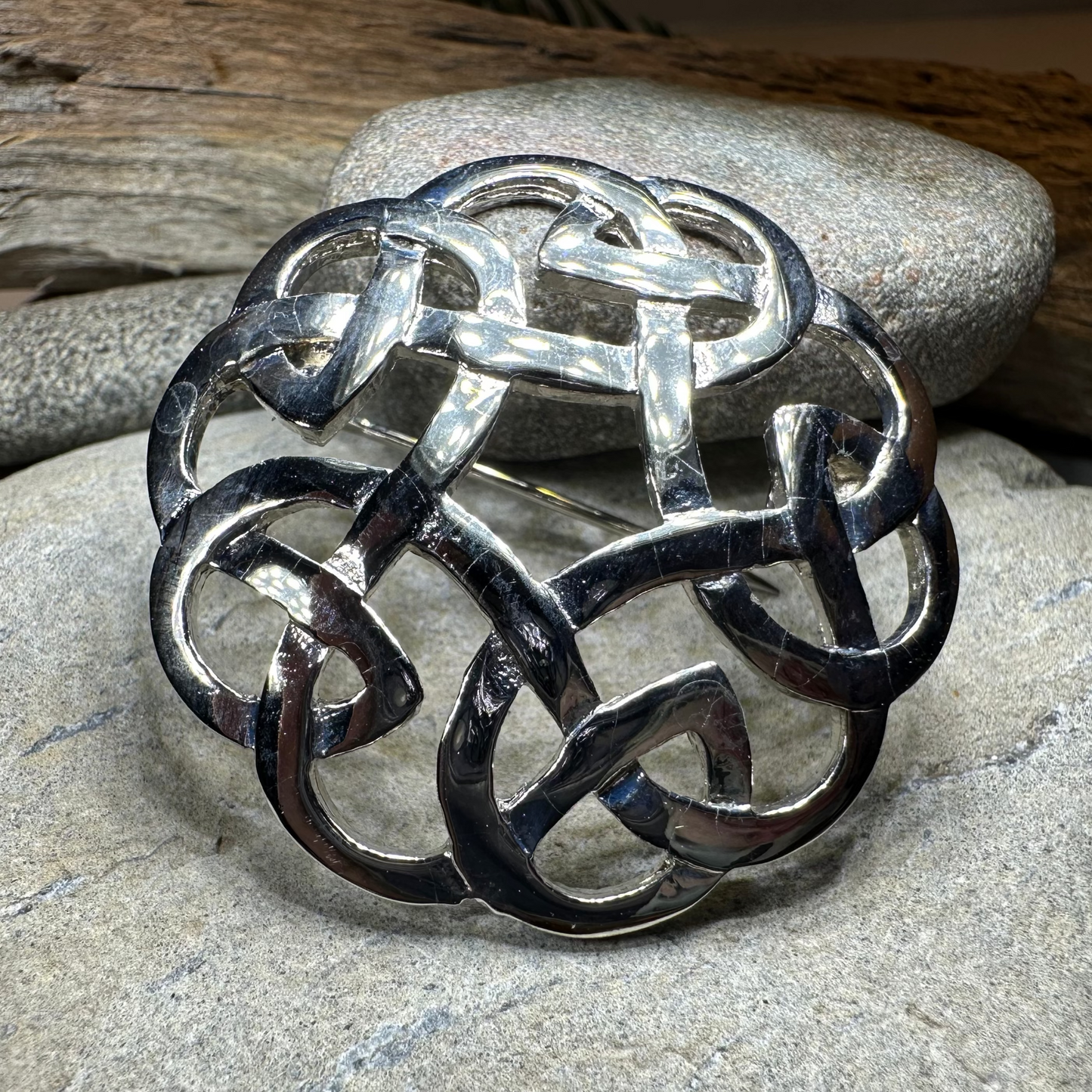 Argyle Celtic Knot Brooch - Handmade in Scotland — view 2