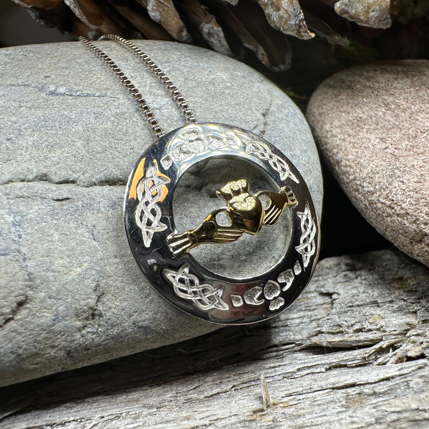 Shanagarry Claddagh Necklace — view 2