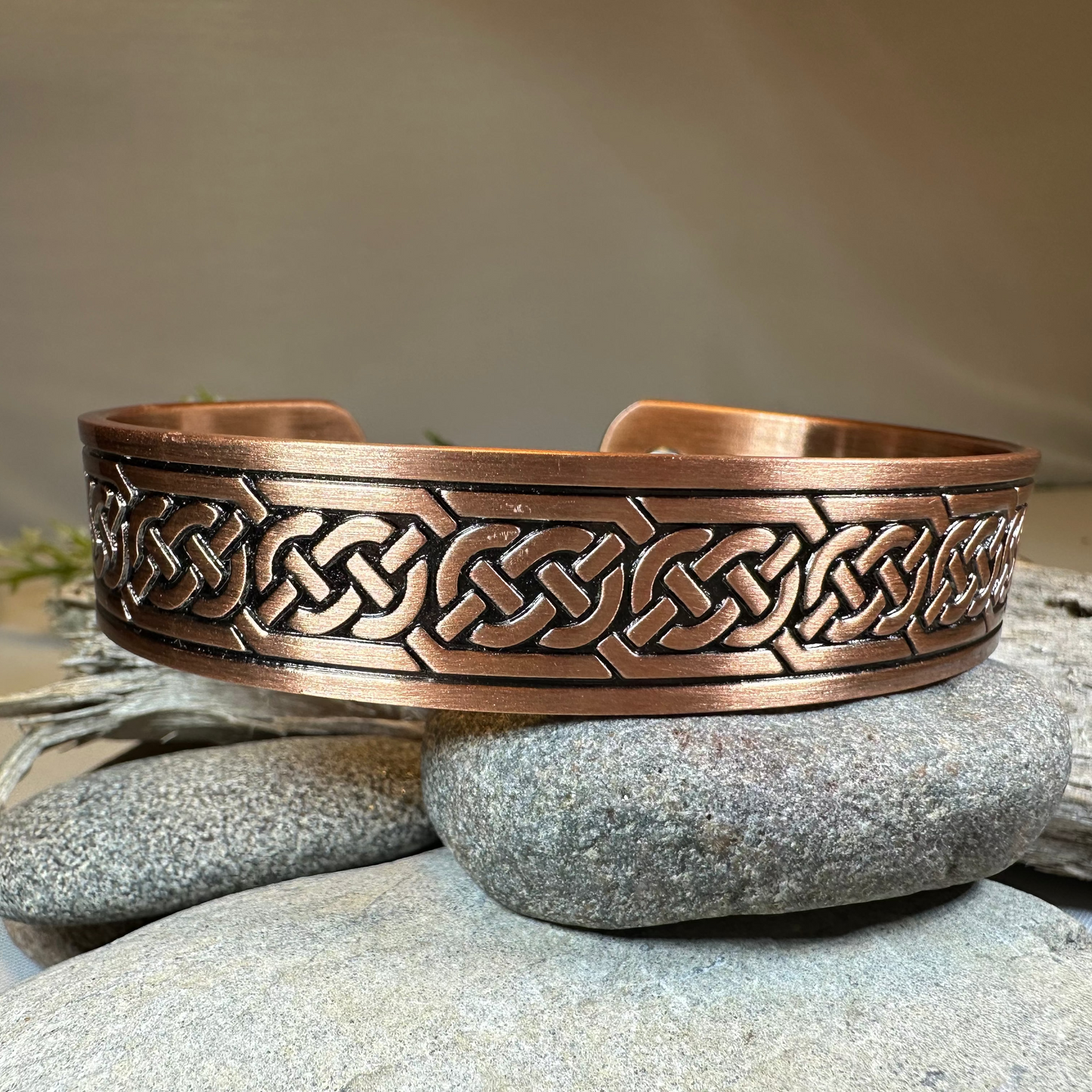 Galan Celtic Copper Cuff Bracelet — view 5