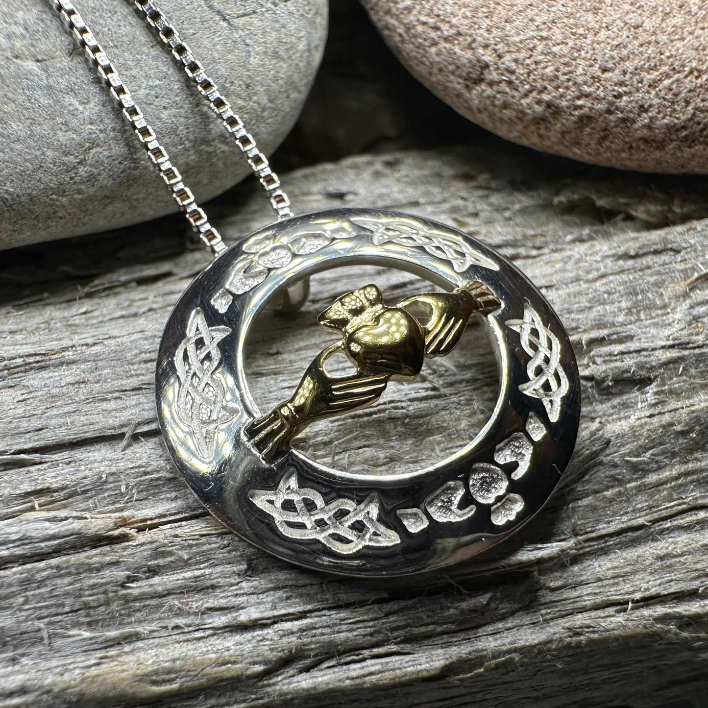 Shanagarry Claddagh Necklace — view 3