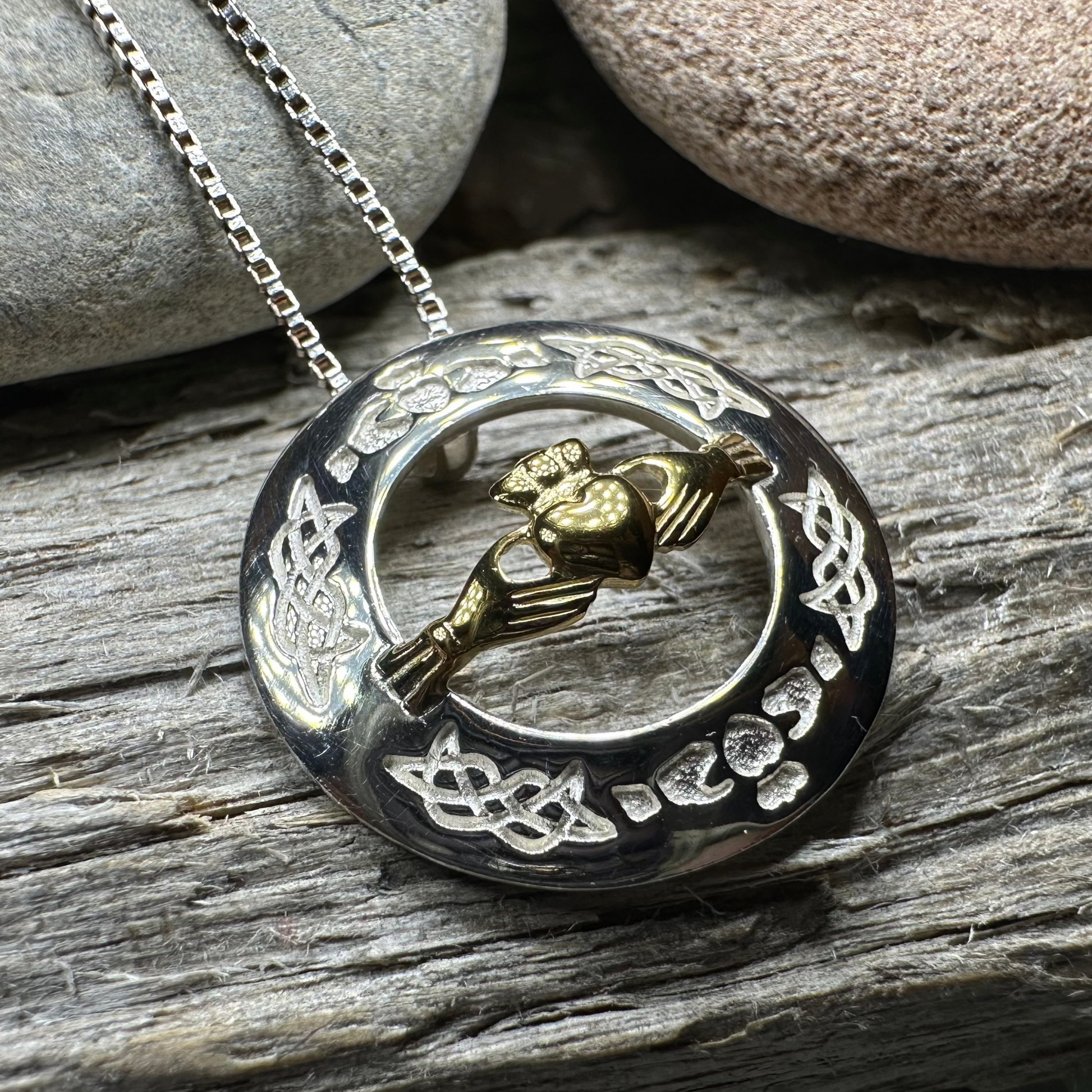 Shanagarry Claddagh Necklace — view 3