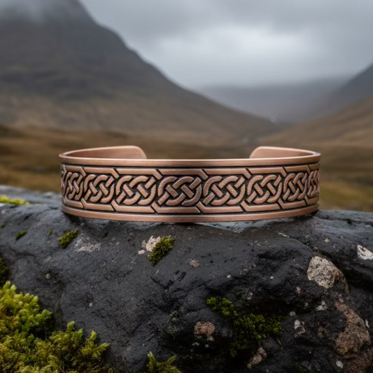 Galan Celtic Copper Cuff Bracelet